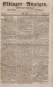 Elbinger Anzeigen, Nr. 50. Mittwoch, 21. Juni 1854
