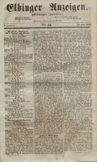 Elbinger Anzeigen, Nr. 51. Sonnabend, 24. Juni 1854
