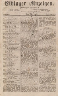 Elbinger Anzeigen, Nr. 75. Sonnabend, 16. September 1854