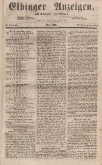 Elbinger Anzeigen, Nr. 79. Sonnabend, 30. September 1854