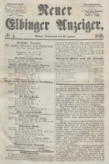 Neuer Elbinger Anzeiger, Nr. 4. Sonnabend, 13. Januar 1849