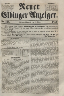 Neuer Elbinger Anzeiger, Nr. 125. Mittwoch, 13. März 1850