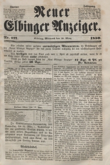 Neuer Elbinger Anzeiger, Nr. 127. Mittwoch, 20. März 1850