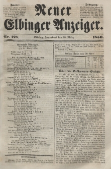 Neuer Elbinger Anzeiger, Nr. 128. Sonnabend, 23. März 1850
