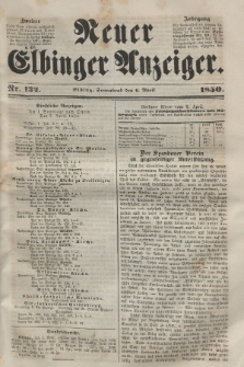 Neuer Elbinger Anzeiger, Nr. 132. Sonnabend, 6. April 1850