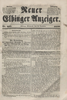 Neuer Elbinger Anzeiger, Nr. 205. Mittwoch, 18. Dezember 1850