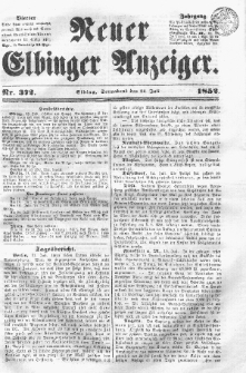 Neuer Elbinger Anzeiger, Nr. 372. Sonnabend, 24. Juli 1852