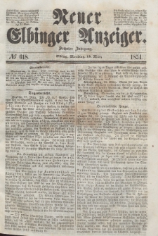 Neuer Elbinger Anzeiger, Nr. 618. Montag, 13. März 1854