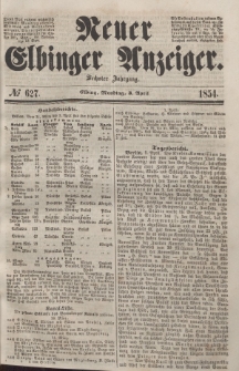 Neuer Elbinger Anzeiger, Nr. 627. Montag, 3. April 1854