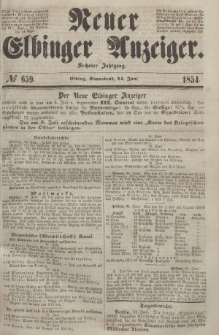 Neuer Elbinger Anzeiger, Nr. 659. Sonnabend, 24. Juni 1854