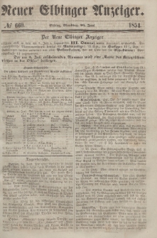 Neuer Elbinger Anzeiger, Nr. 660. Montag, 26. Juni 1854