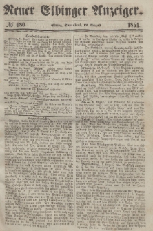 Neuer Elbinger Anzeiger, Nr. 680. Sonnabend, 12. August 1854