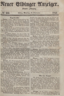 Neuer Elbinger Anzeiger, Nr. 693. Montag, 11. September 1854