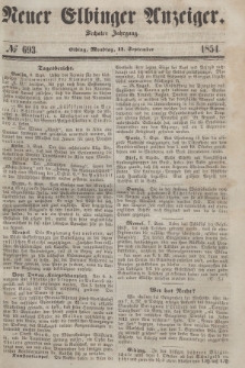 Neuer Elbinger Anzeiger, Nr. 693. Montag, 11. September 1854