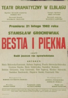 Bestia i Piękna czyli Baśń jeszcze raz opowiedziana – afisz