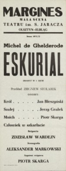 Eskurial &ndash; afisz