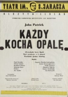 Każdy kocha Opalę – afisz