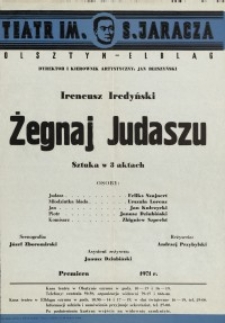 Żegnaj Judaszu – afisz