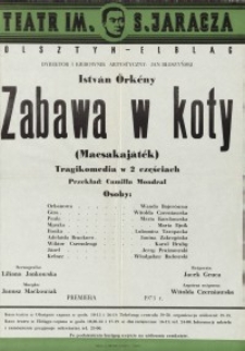 Zabawa w koty – afisz