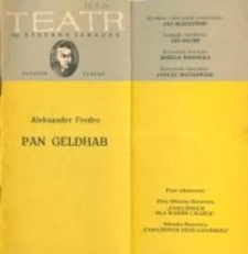 Pan Geldhab &ndash; program teatralny