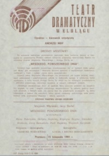 Wesołego powszedniego dnia - ulotka