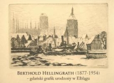 Berthold Hellingrath (1877-1954) - gdański grafik urodzony w Elblągu - zaproszenie na wystawę