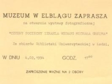 Cztery pociechy Izraela według Michała Greima – zaproszenie na wystawę