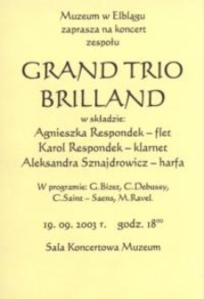 Grand Trio Brillant – zaproszenie na koncert