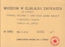 Koncert kameralny – zaproszenie