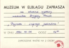 Przyroda – impresje jedwabne – zaproszenie na wystawę