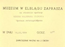 Rzeźba Waldemara Cichonia – zaproszenie na wystawę