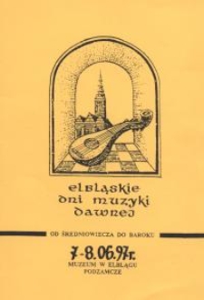 Elbląskie Dni Muzyki Dawnej (od średniowiecza do baroku)