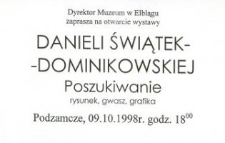 Daniela Świątek-Dominikowska – zaproszenie na wystawę