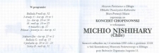 Koncert Chopinowski w wykonaniu Michio Nishihary (Chile) – zaproszenie