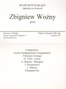 Koncert Zbigniewa Woźnego – zaproszenie