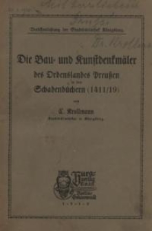 Die Bau- und Kunstdenkmäler des Ordenslandes Preußen