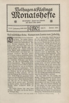 Velhagen & Klasings Monatshefte. Januar 1910, Jg. XXIV. Bd. II. Heft 5.