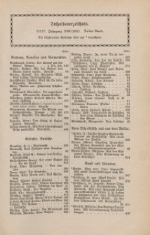 Velhagen & Klasings Monatshefte. Jg. XXIV. Bd. III.: Inhaltsverzeichnis