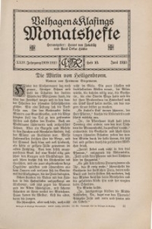 Velhagen & Klasings Monatshefte. Juni 1910, Jg. XXIV. Bd. III. Heft 10.
