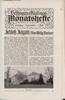 Velhagen & Klasings Monatshefte. Juli 1925, Jg. XXXIX. Heft 11.