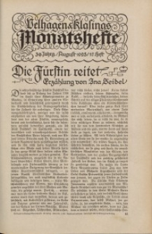 Velhagen & Klasings Monatshefte. August 1925, Jg. XXXIX. Heft 12.