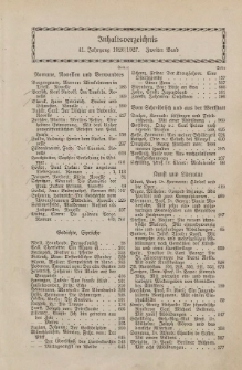 Velhagen & Klasings Monatshefte. Jg. XLI. Bd. II.: Inhaltsverzeichnis