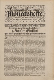 Velhagen & Klasings Monatshefte. Januar 1926, Jg. XL. Heft 5.