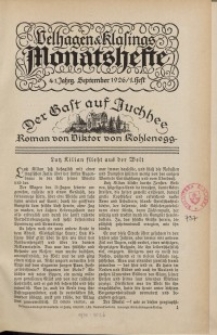 Velhagen & Klasings Monatshefte. Oktober 1926, Jg. XLI. Heft 2.
