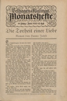 Velhagen & Klasings Monatshefte. Juni 1930, Jg. XLIV. Heft 10.