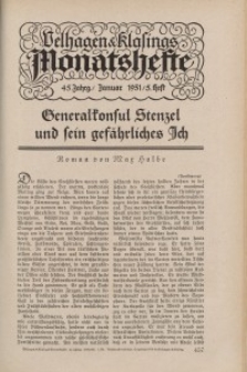 Velhagen & Klasings Monatshefte. Januar 1931, Jg. XLV. Heft 5.