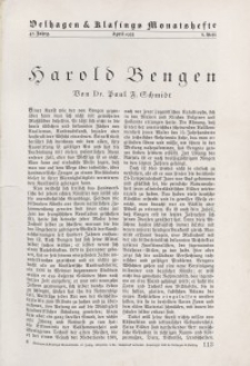 Velhagen & Klasings Monatshefte. April 1933, Jg. XLVII. Heft 8.