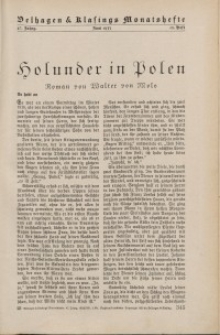 Velhagen & Klasings Monatshefte. Juni 1933, Jg. XLVII. Heft 10.