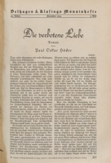 Velhagen & Klasings Monatshefte. November 1934, Jg. XLIX. Heft 3.
