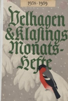 Velhagen & Klasings Monatshefte. Septemer 1938, Jg. LIII. Heft 1.